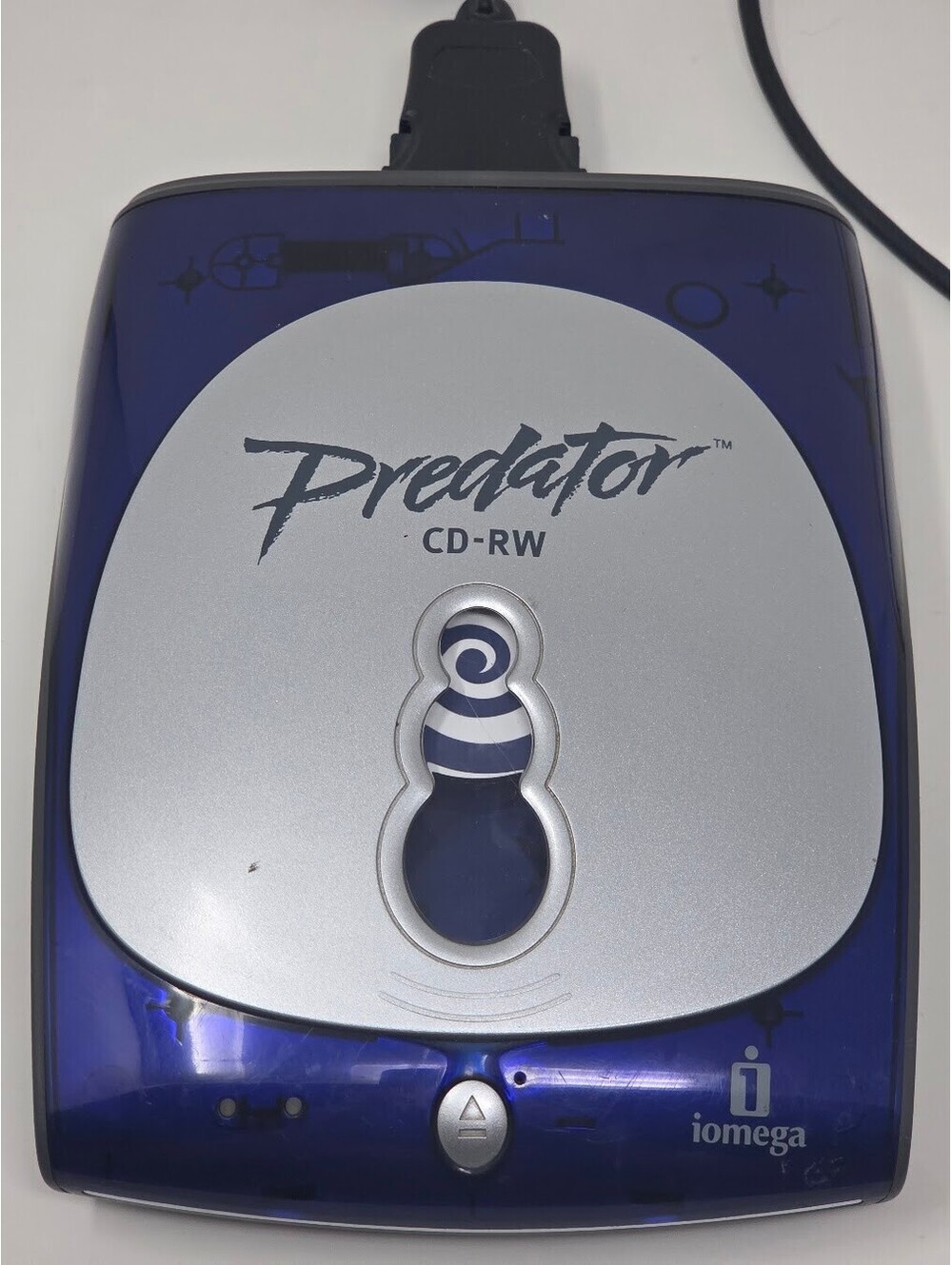 Iomega Predator External USB CD-RW Drive CDRW9602EXT-B Tested Working w/ Power